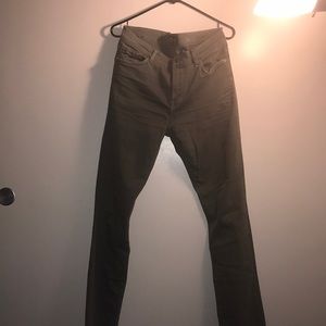 Olive green jeans